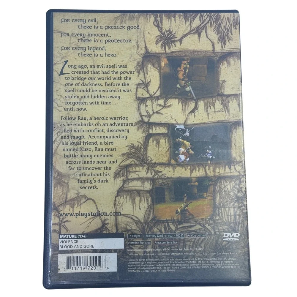 The Mark of Kri Sony PlayStation 2 PS2 Video Game NTSC U/C With Manual